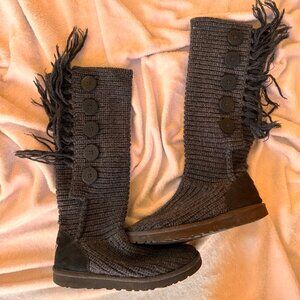 UGG Knit 3 Button Boots